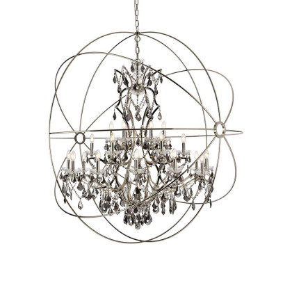 Elegant Urban Classic Pendant Lamp - Polished Nickel/Silver, L 60" (1130G60PN-SS-RC)