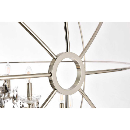 Elegant Urban Classic Pendant Lamp - Polished Nickel/Silver, L 60" (1130G60PN-SS-RC)