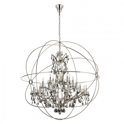 Elegant Urban Classic Pendant Lamp - Polished Nickel/Silver, L 60" (1130G60PN-SS-RC)