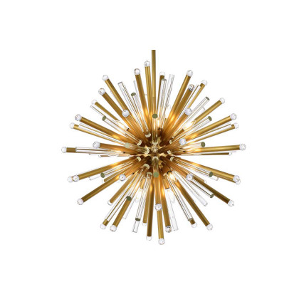 Elegant Chandelier - Burnished Brass, L 36" (1141G36BB)