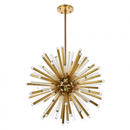 Elegant Chandelier - Burnished Brass, L 36" (1141G36BB)