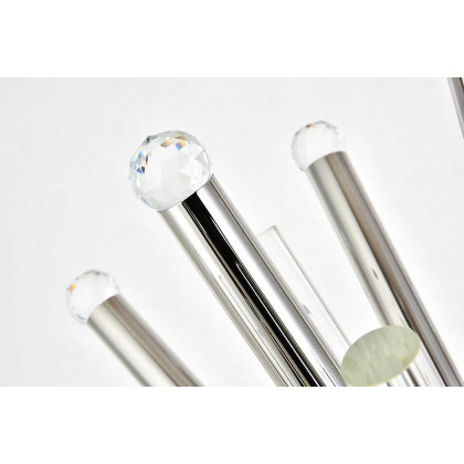 Elegant Chandelier - Polished Nickel, L 36" (1141G36PN)