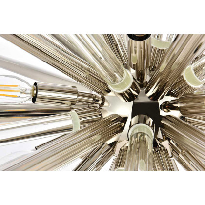Elegant Chandelier - Polished Nickel, L 38" (1141G38PN)