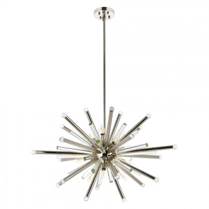 Elegant Chandelier - Polished Nickel, L 38" (1141G38PN)
