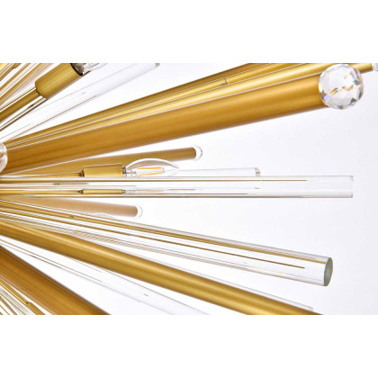 Elegant Chandelier - Burnished Brass, L 48" (1141G48BB)