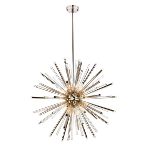 Elegant Chandelier - Polished Nickel, L 48" (1141G48PN)