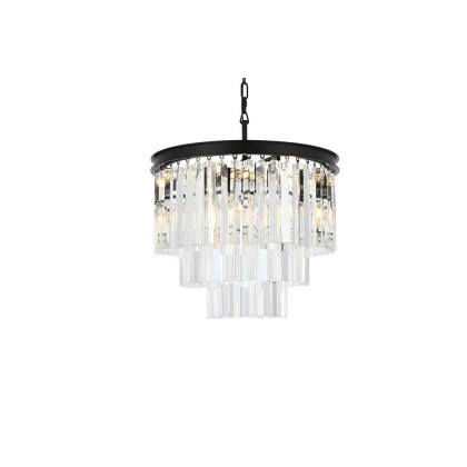 Elegant Urban Classic Sydney Collection Pendant Lamp - Matte Black, L 20" (1201D20MB-RC)