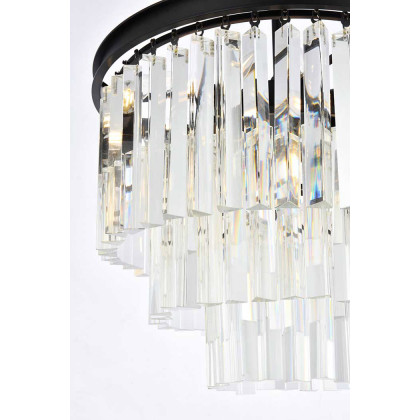Elegant Urban Classic Sydney Collection Pendant Lamp - Matte Black, L 20" (1201D20MB-RC)