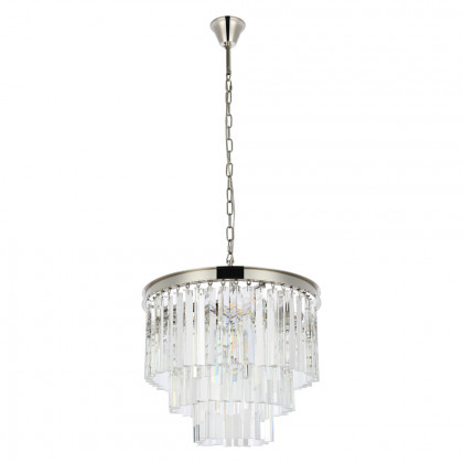 Elegant Urban Classic Sydney Collection Pendant Lamp - Polished Nickel, L 20" (1201D20PN-RC)