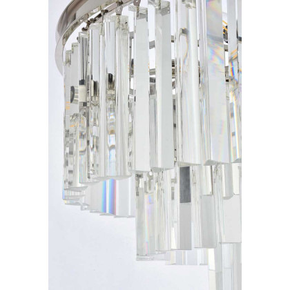 Elegant Urban Classic Sydney Collection Pendant Lamp - Polished Nickel, L 26" (1201D26PN-RC)