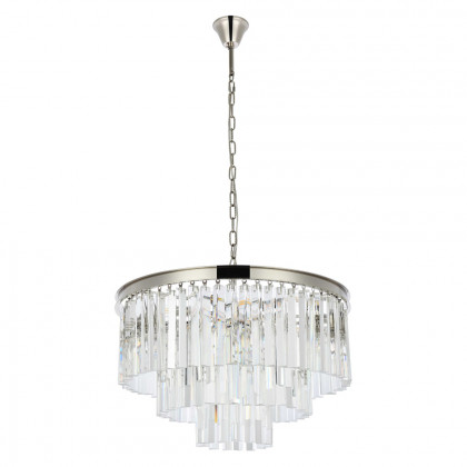 Elegant Urban Classic Sydney Collection Pendant Lamp - Polished Nickel, L 26" (1201D26PN-RC)