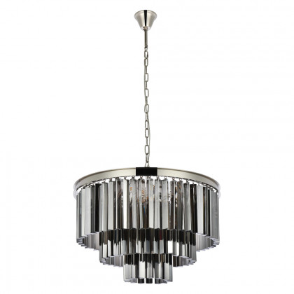 Elegant Urban Classic Sydney Collection Pendant Lamp - Polished Nickel/Silver, L 26" (1201D26PN-SS-RC)
