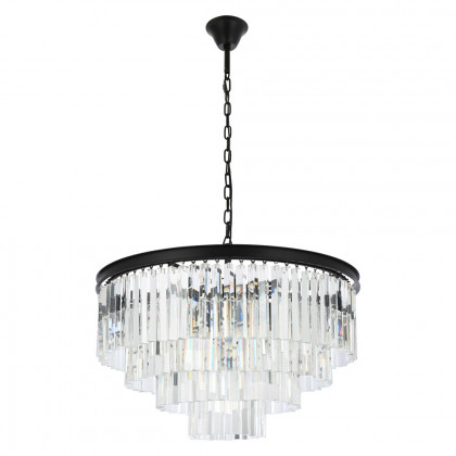 Elegant Urban Classic Sydney Collection Pendant Lamp - Matte Black, L 32" (1201D32MB-RC)