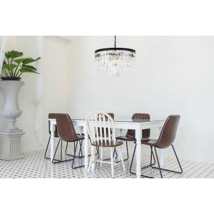 Elegant Urban Classic Sydney Collection Pendant Lamp - Matte Black, L 32" (1201D32MB-RC)