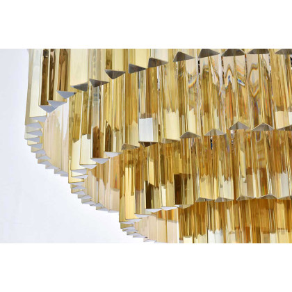 Elegant Urban Classic Sydney Collection Pendant Lamp - Polished Nickel/Gold, L 32" (1201D32PN-GT-RC)