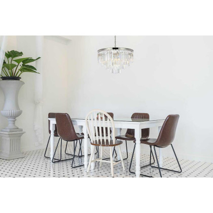 Elegant Urban Classic Sydney Collection Pendant Lamp - Polished Nickel, L 32" (1201D32PN-RC)