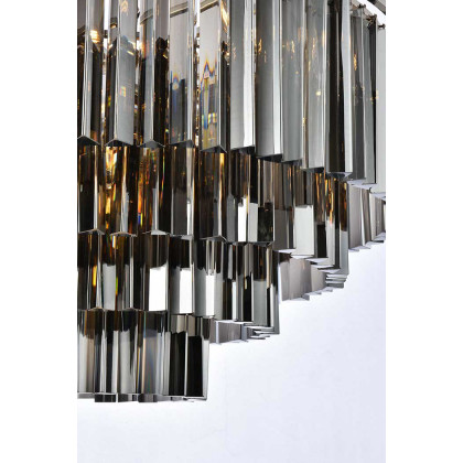 Elegant Urban Classic Sydney Collection Pendant Lamp - Polished Nickel/Silver, L 32" (1201D32PN-SS-RC)