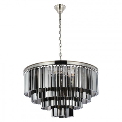 Elegant Urban Classic Sydney Collection Pendant Lamp - Polished Nickel/Silver, L 32" (1201D32PN-SS-RC)