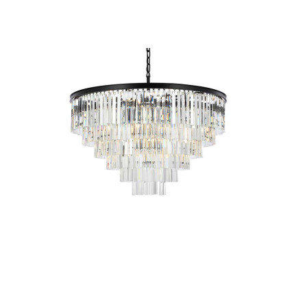 Elegant Urban Classic Sydney Collection Pendant Lamp - Matte Black, L 44" (1201D44MB-RC)