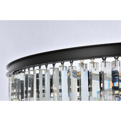 Elegant Urban Classic Sydney Collection Pendant Lamp - Matte Black, L 44" (1201D44MB-RC)