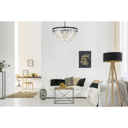 Elegant Urban Classic Sydney Collection Pendant Lamp - Matte Black, L 44" (1201D44MB-RC)