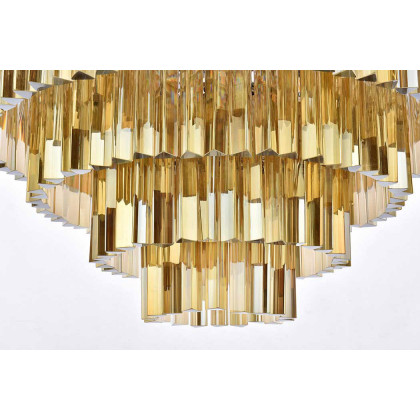 Elegant Urban Classic Sydney Collection Pendant Lamp - Polished Nickel/Gold, L 44" (1201D44PN-GT-RC)