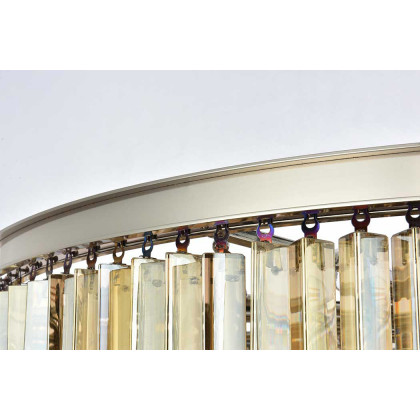 Elegant Urban Classic Sydney Collection Pendant Lamp - Polished Nickel/Gold, L 44" (1201D44PN-GT-RC)