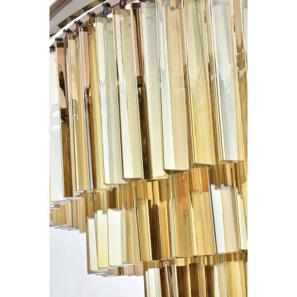 Elegant Urban Classic Sydney Collection Pendant Lamp - Polished Nickel/Gold, L 44" (1201D44PN-GT-RC)