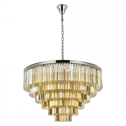 Elegant Urban Classic Sydney Collection Pendant Lamp - Polished Nickel/Gold, L 44" (1201D44PN-GT-RC)