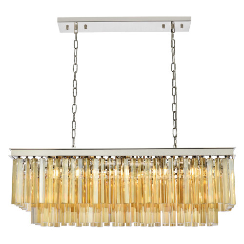 Elegant Sydney Pendant - Polished Nickel/Gold, L 40" (1202D40PN-GT-RC)