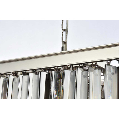 Elegant Sydney Pendant - Polished Nickel/Silver, L 40" (1202D40PN-SS-RC)