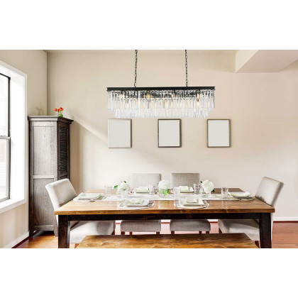 Elegant Sydney Pendant - Matte Black, L 50" (1202D50MB-RC)