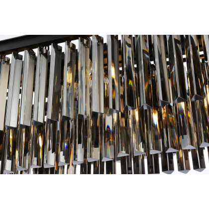 Elegant Sydney Pendant - Matte Black/Silver, L 50" (1202D50MB-SS-RC)