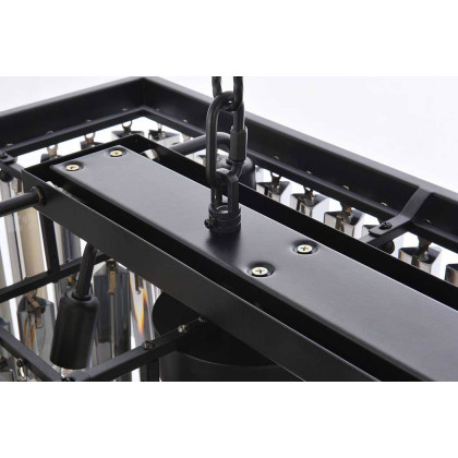 Elegant Sydney Pendant - Matte Black/Silver, L 50" (1202D50MB-SS-RC)