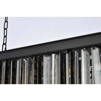 Elegant Sydney Pendant - Matte Black/Silver, L 50" (1202D50MB-SS-RC)