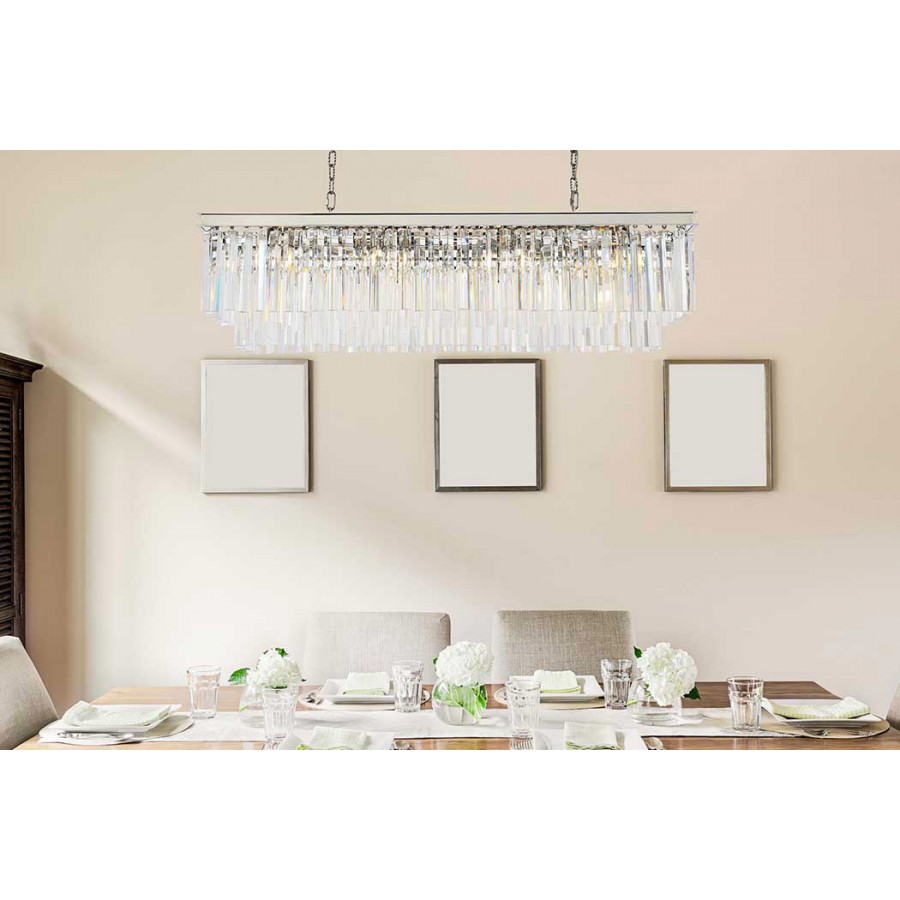 Elegant Sydney Pendant - Polished Nickel, L 50" (1202D50PN-RC)
