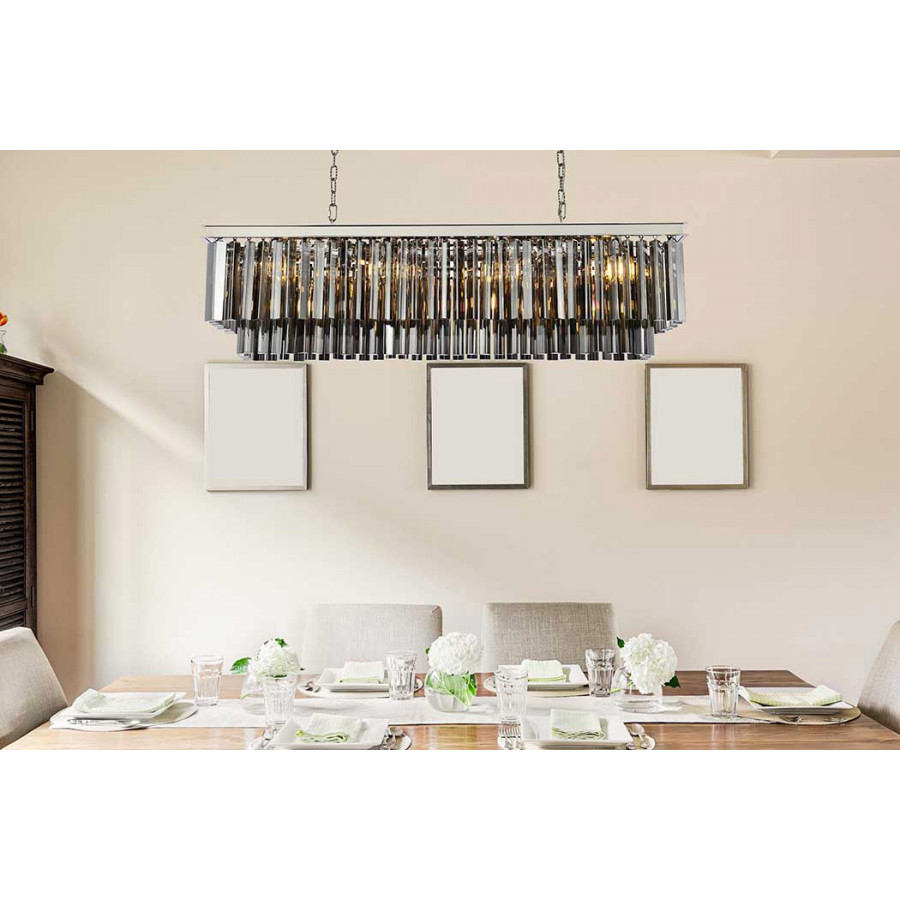 Elegant Sydney Pendant - Polished Nickel/Silver, L 50" (1202D50PN-SS-RC)