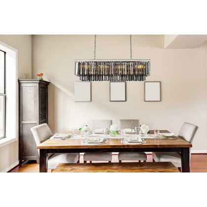 Elegant Sydney Pendant - Polished Nickel/Silver, L 50" (1202D50PN-SS-RC)
