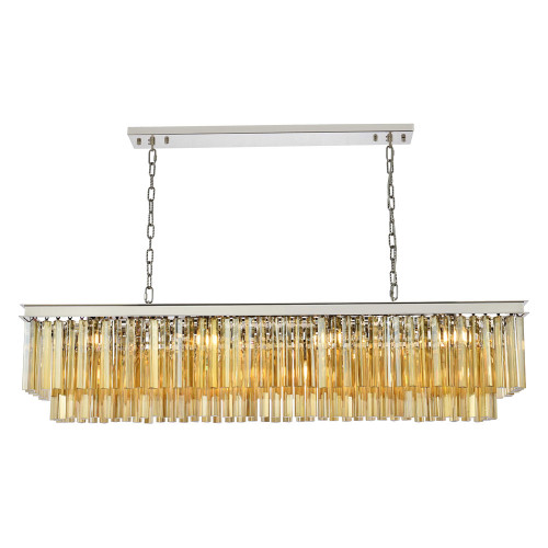 Elegant Sydney Pendant - Polished Nickel/Gold, L 14" (1202D60PN-GT-RC)