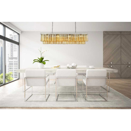 Elegant Sydney Pendant - Polished Nickel/Gold, L 14" (1202D60PN-GT-RC)