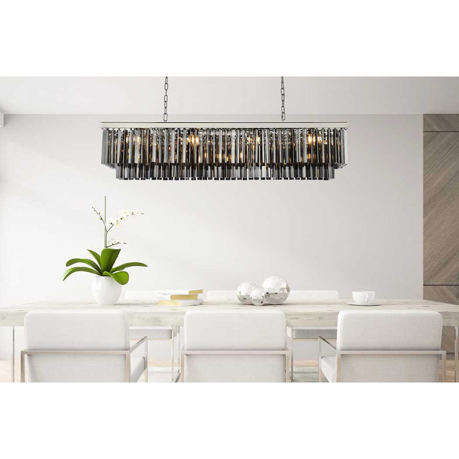 Elegant Sydney Pendant - Polished Nickel/Silver, L 14" (1202D60PN-SS-RC)