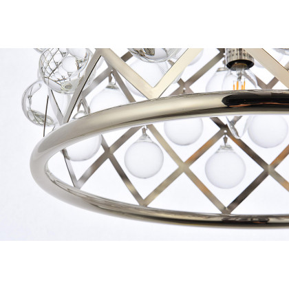 Elegant Urban Classic Madison Collection Pendant Lamp - Polished Nickel, L 14" (1204D14PN-RC)