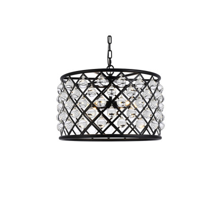 Elegant Urban Classic Madison Collection Pendant Lamp - Matte Black, L 20" (1204D20MB-RC)