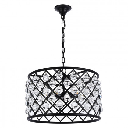Elegant Urban Classic Madison Collection Pendant Lamp - Matte Black, L 20" (1204D20MB-RC)