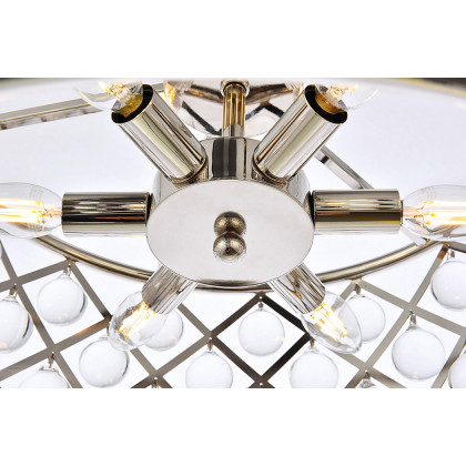 Elegant Urban Classic Madison Collection Pendant Lamp - Polished Nickel, L 20" (1204D20PN-RC)