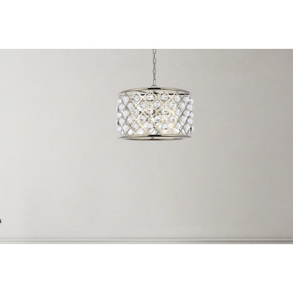 Elegant Urban Classic Madison Collection Pendant Lamp - Polished Nickel, L 20" (1204D20PN-RC)