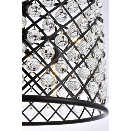 Elegant Urban Classic Madison Collection Pendant Lamp - Matte Black, L 27.5" (1204D27MB-RC)