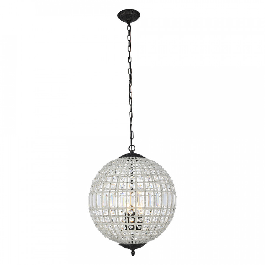 Elegant Urban Classic Pendant Lamp - Dark Bronze, L 18" (1205D18DB-RC)
