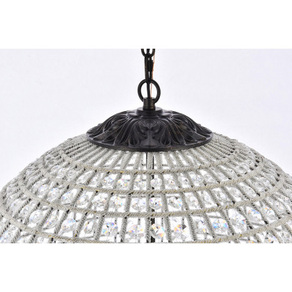 Elegant Urban Classic Pendant Lamp - Dark Bronze, L 24" (1205D24DB-RC)