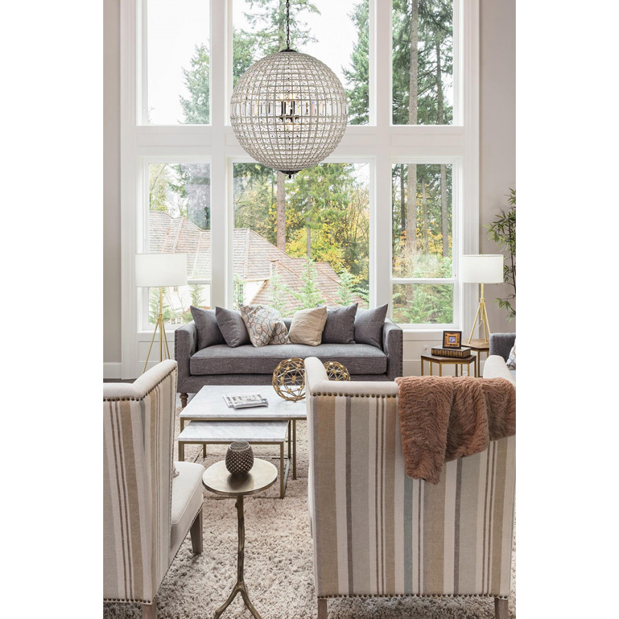 Elegant Urban Classic Pendant Lamp - Dark Bronze, L 36" (1205G36DB-RC)